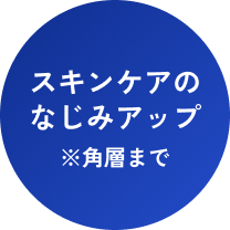 角質層までスキンケアのなじみアップ