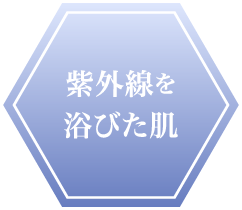 “紫外線を浴びた肌